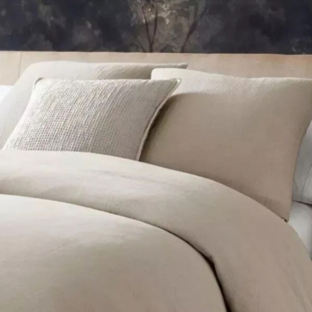 Nate Home by Nate Berkus Pin Dot Matelasse Euro Sham Greige 26x26